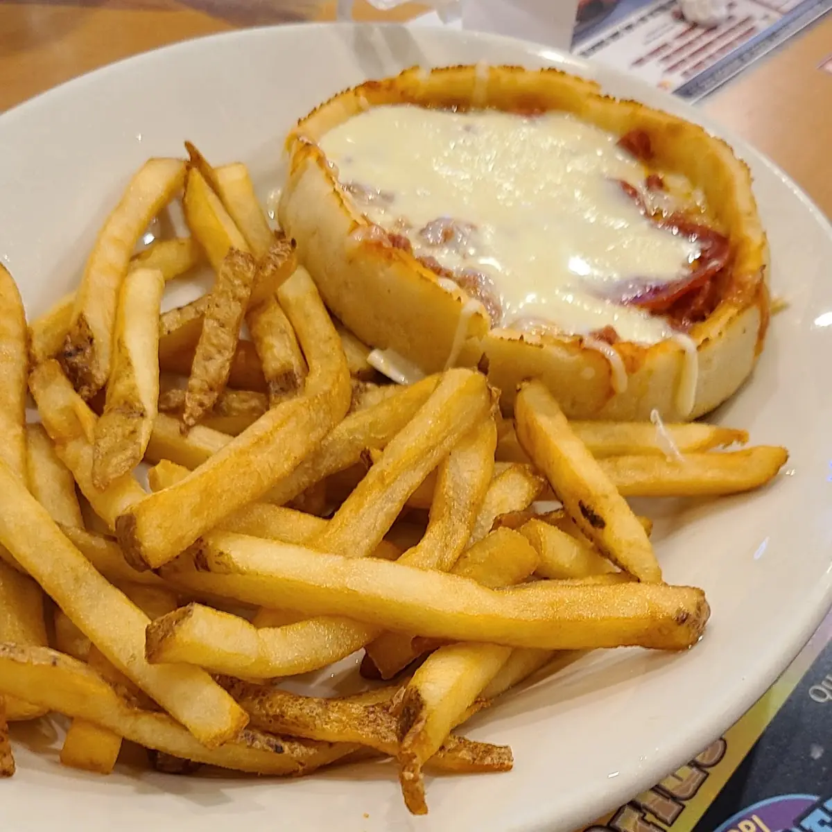 Kids Pizza and Fries
