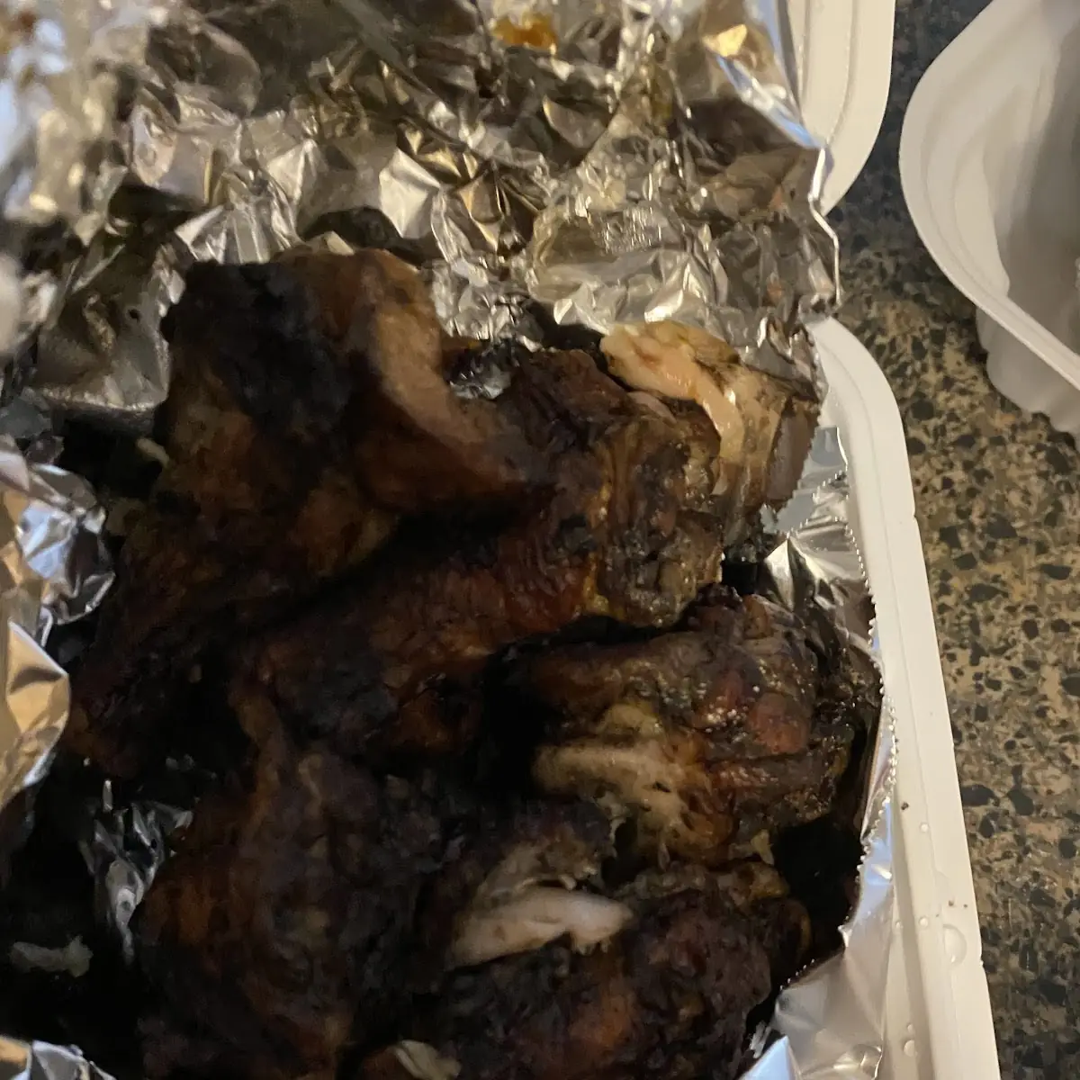 Jerk Chicken Wings, Smokies Burgers
