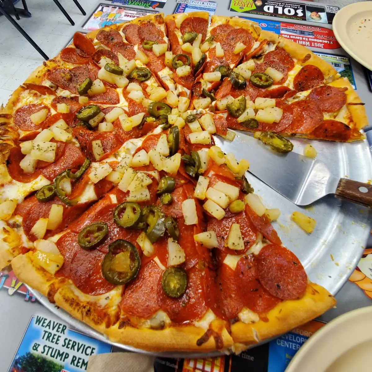Pepperoni Pineapple and Jalapeno Peppers
