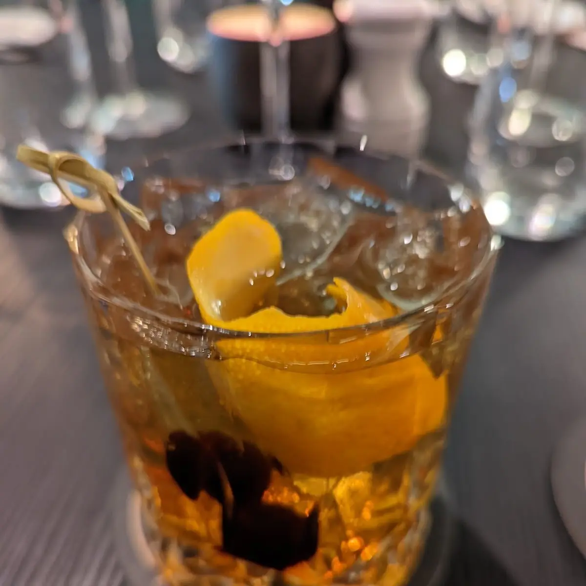 Smoked Old Fashioned Cocktail