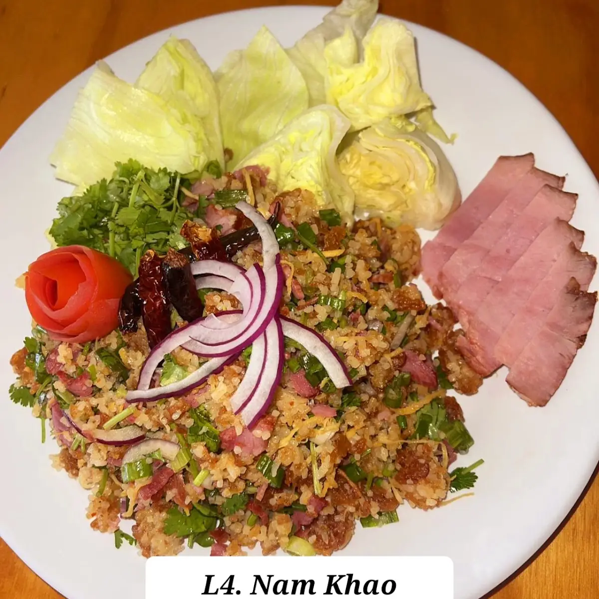 Nam Khao with Smoked Ham