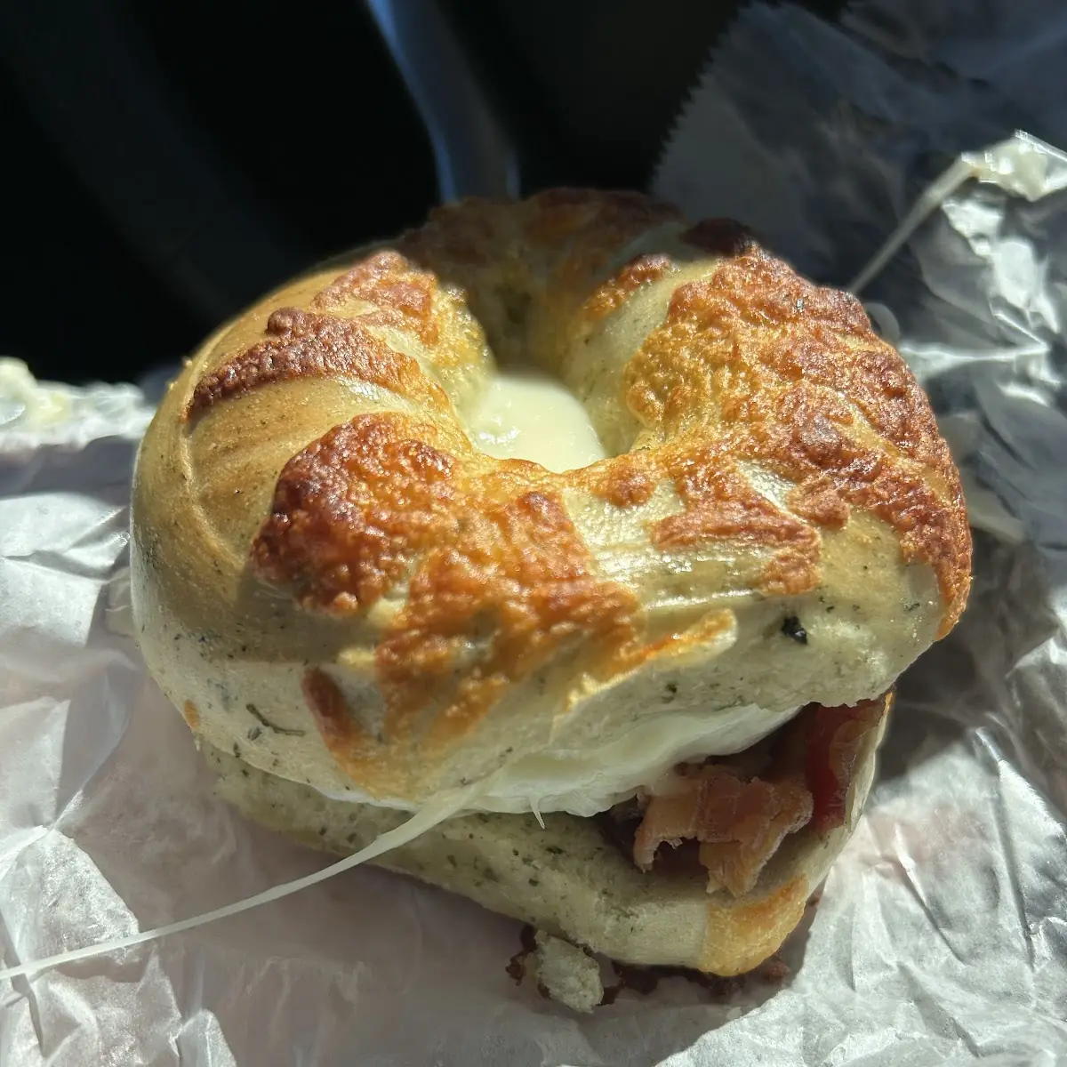 Canadian Bacon Egg White & Cheese Bagel