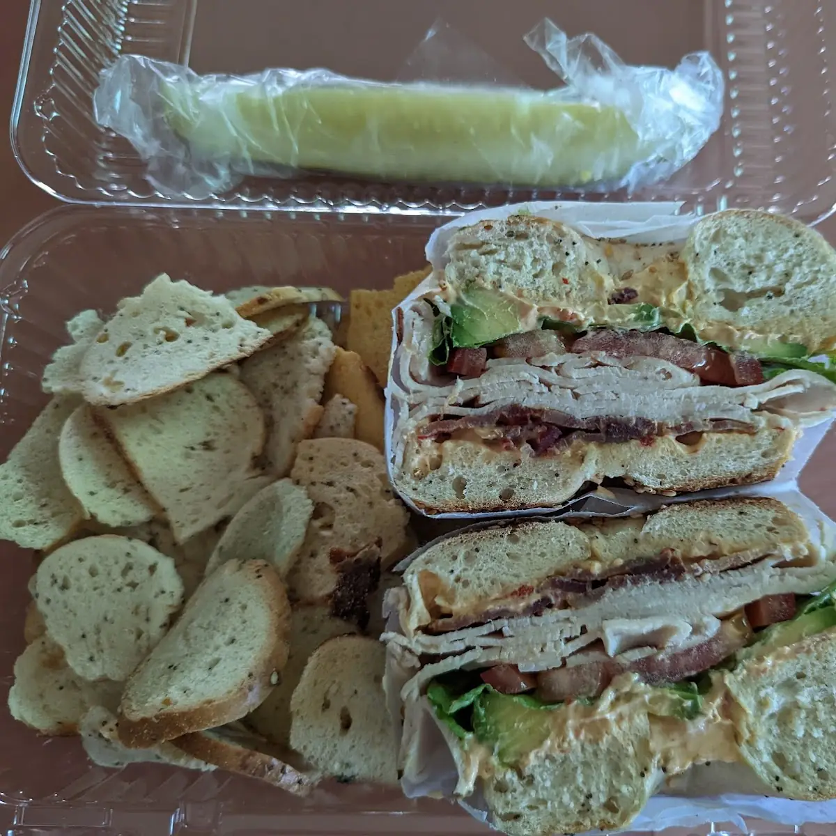 Chipotle Turkey Club in Everything Bagel