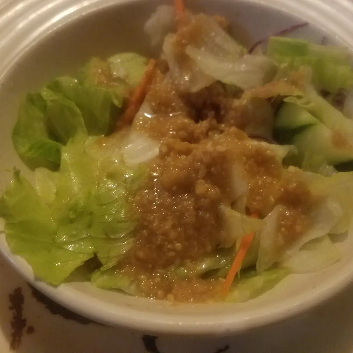 Salad with Ginger Dressing