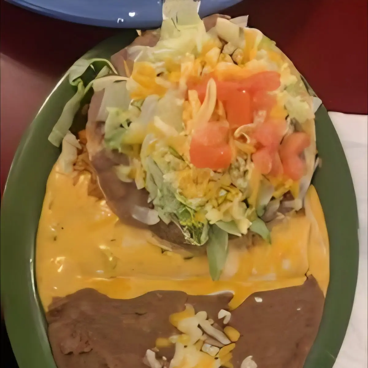 Enchilada Plate with Rice Beans