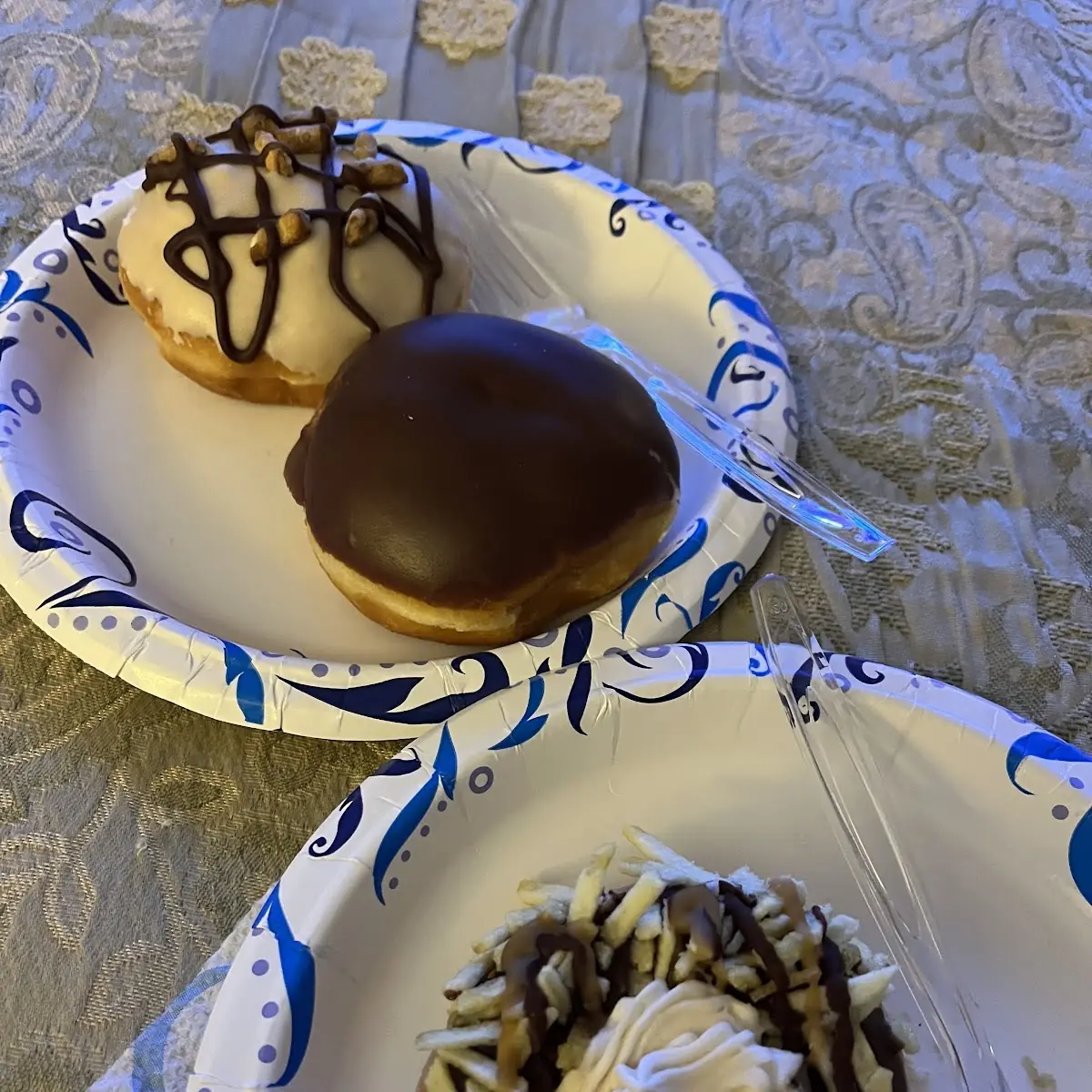 Reese’S Donut with Crunchies Kreme Filled Donut and Reese’S Donut with Crisps