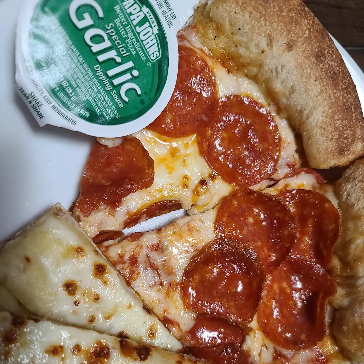 Pepperoni Pizza and Cheese Sticks