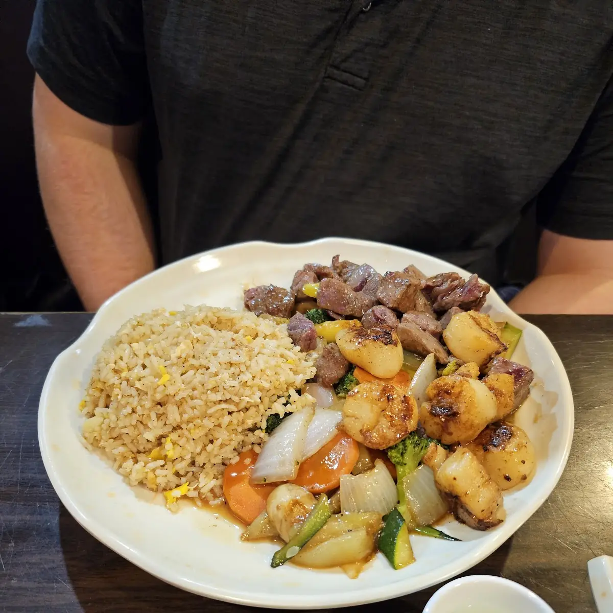 Hibachi Steak and Scallops