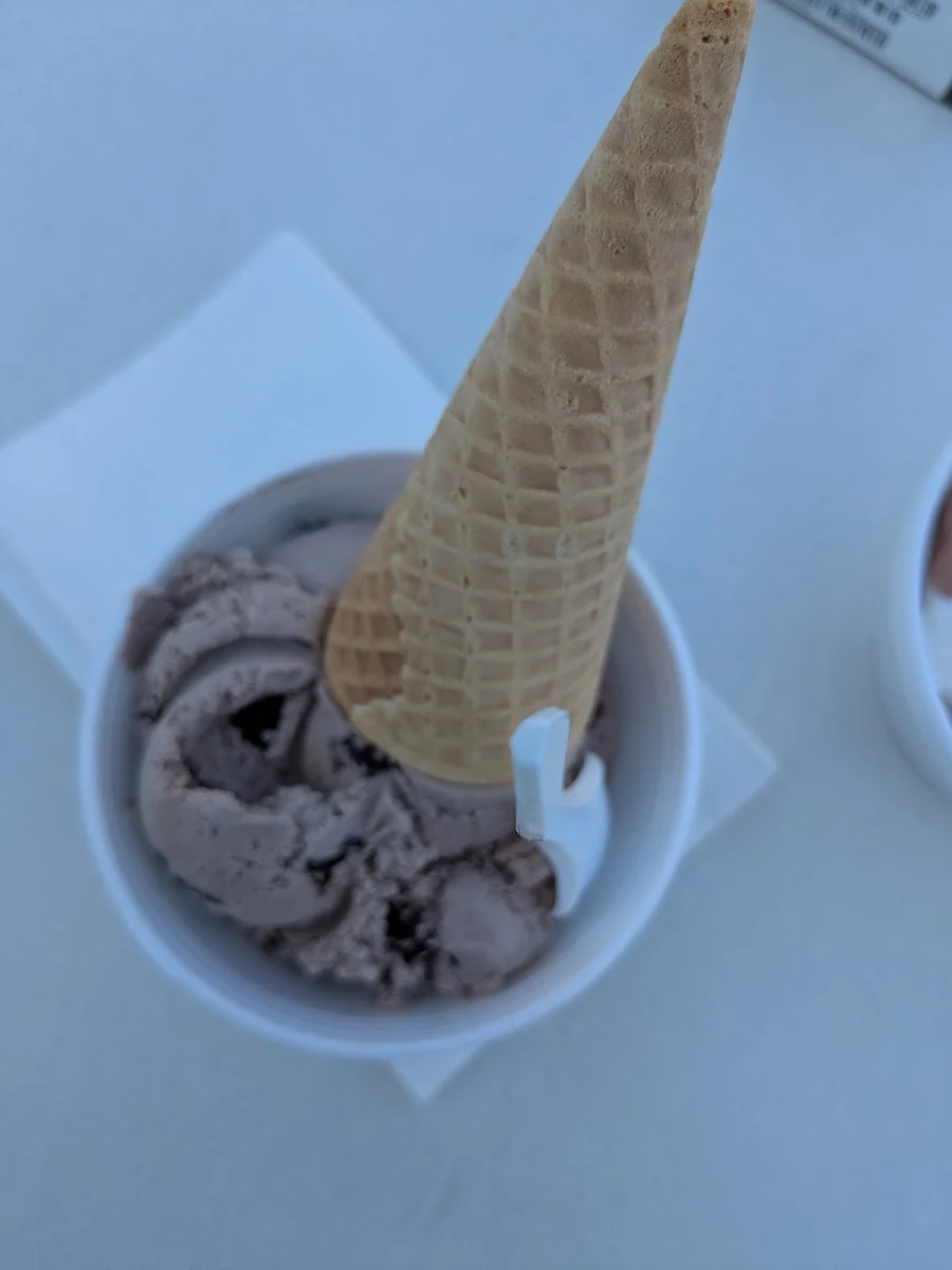 Oreo Ice-Cream with Sugar Cone