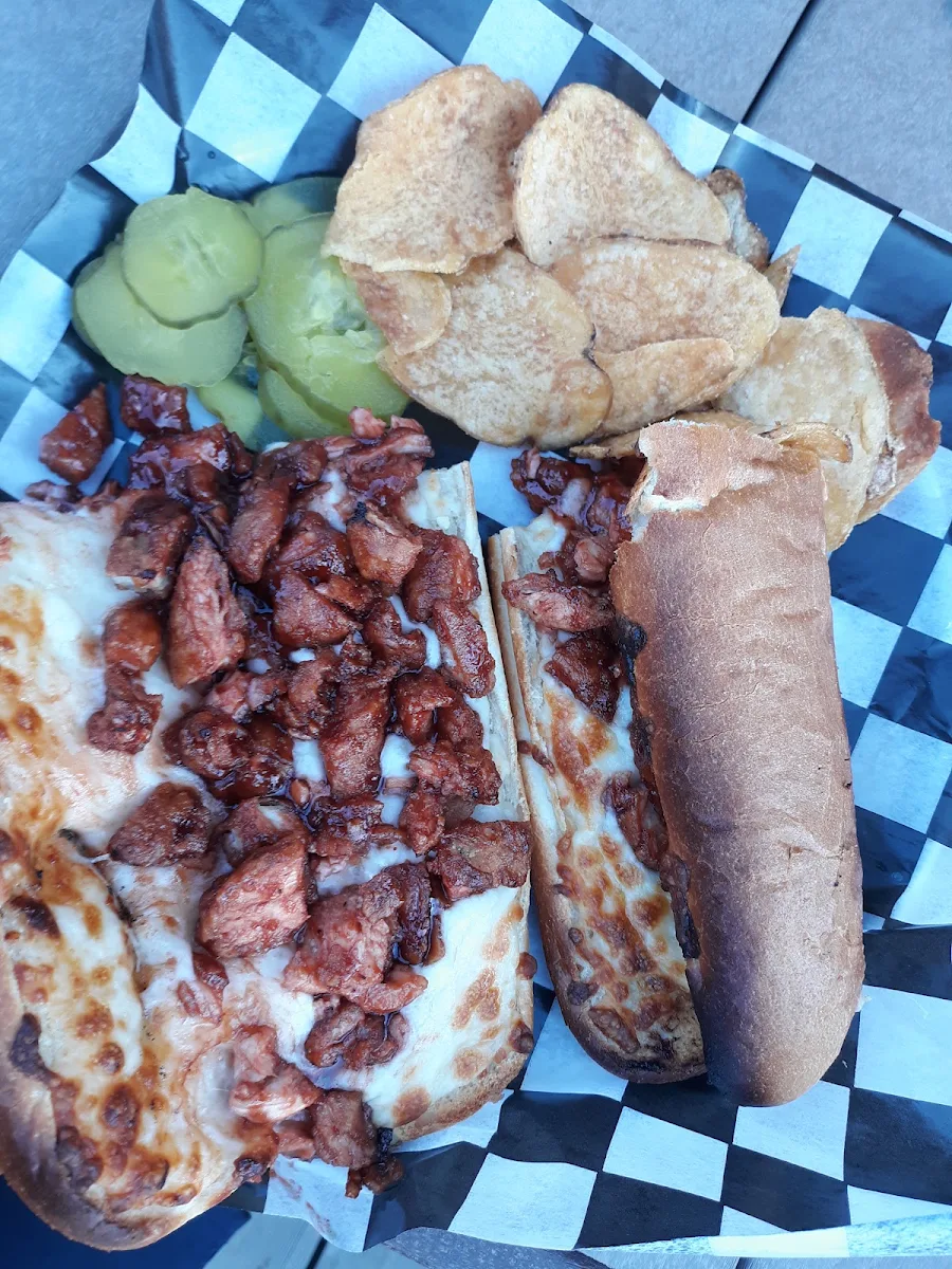 BBQ Chicken Finger Pizza Sub