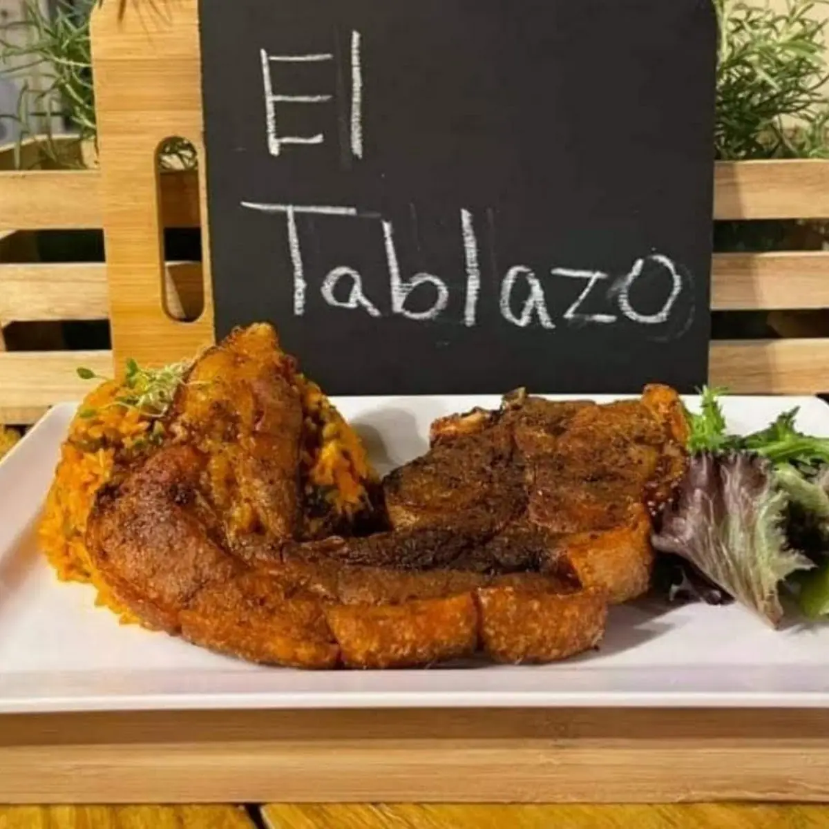 Chuleta Can Can Con Arroz Mamposteado