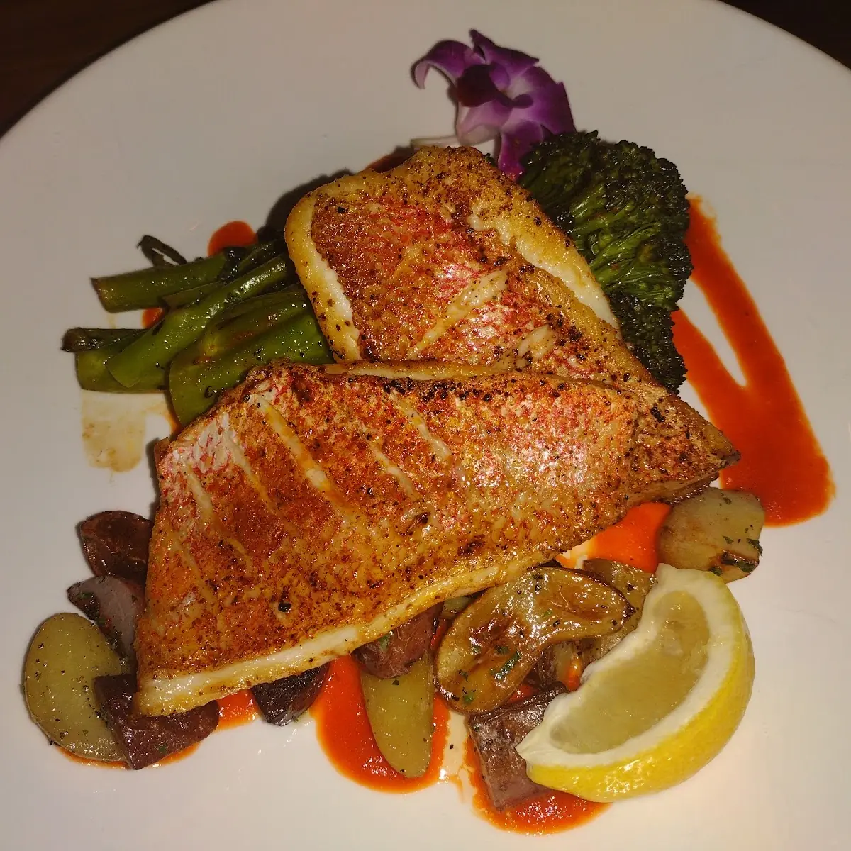 Pan Seared Red Snapper