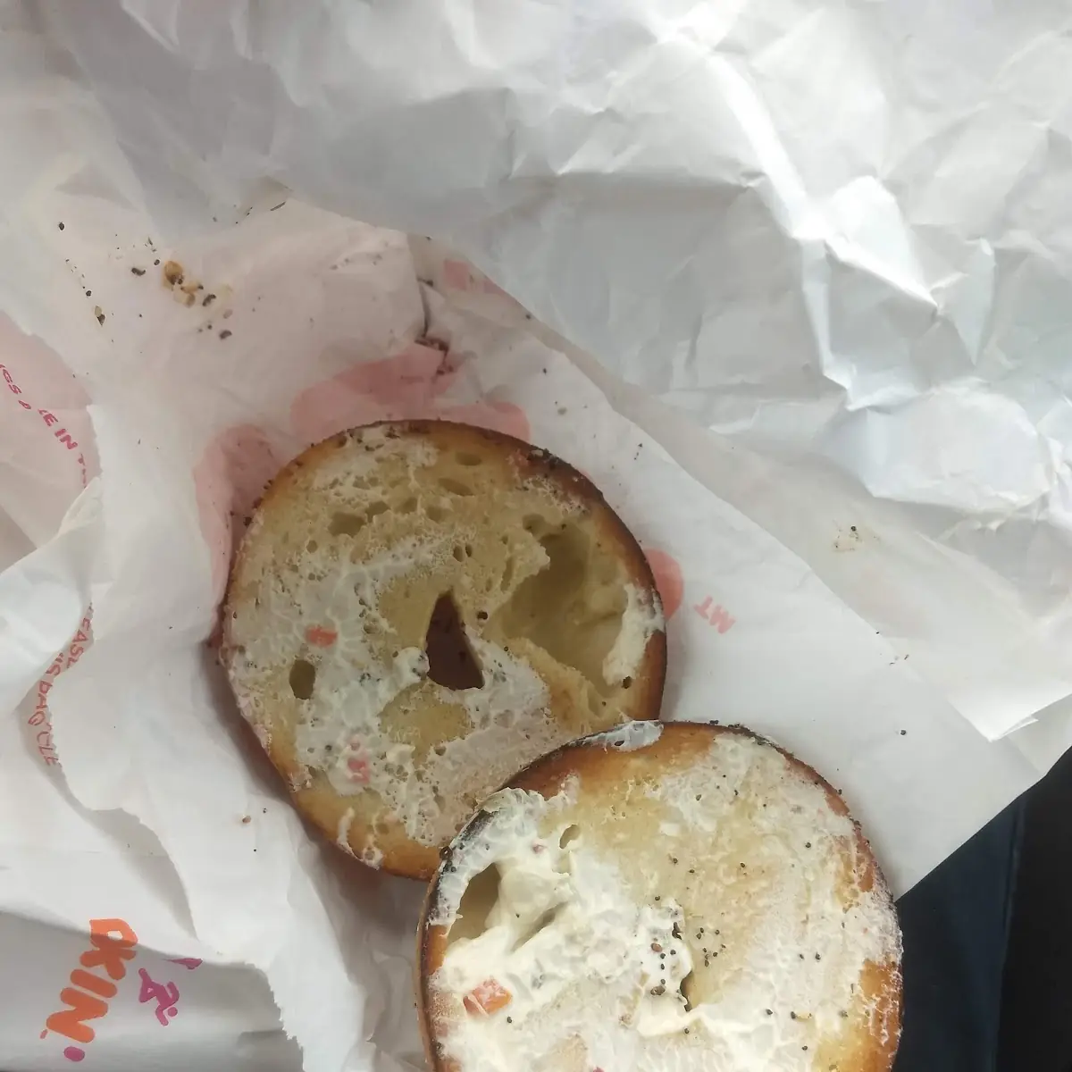 Everything Bagel with Barely Any Cream Cheese Put on It