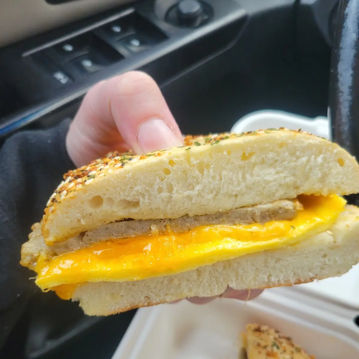 Egg and Cheese Bagel Sandwich Breakfast