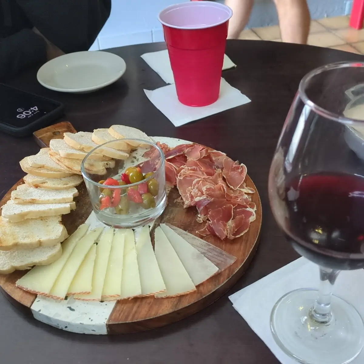 Tabla de Queso Manchego Y Jamón Serrano