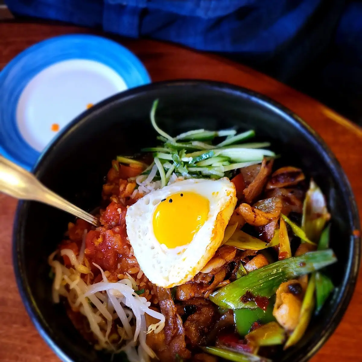 Twice Cooked Pork Bibimbap