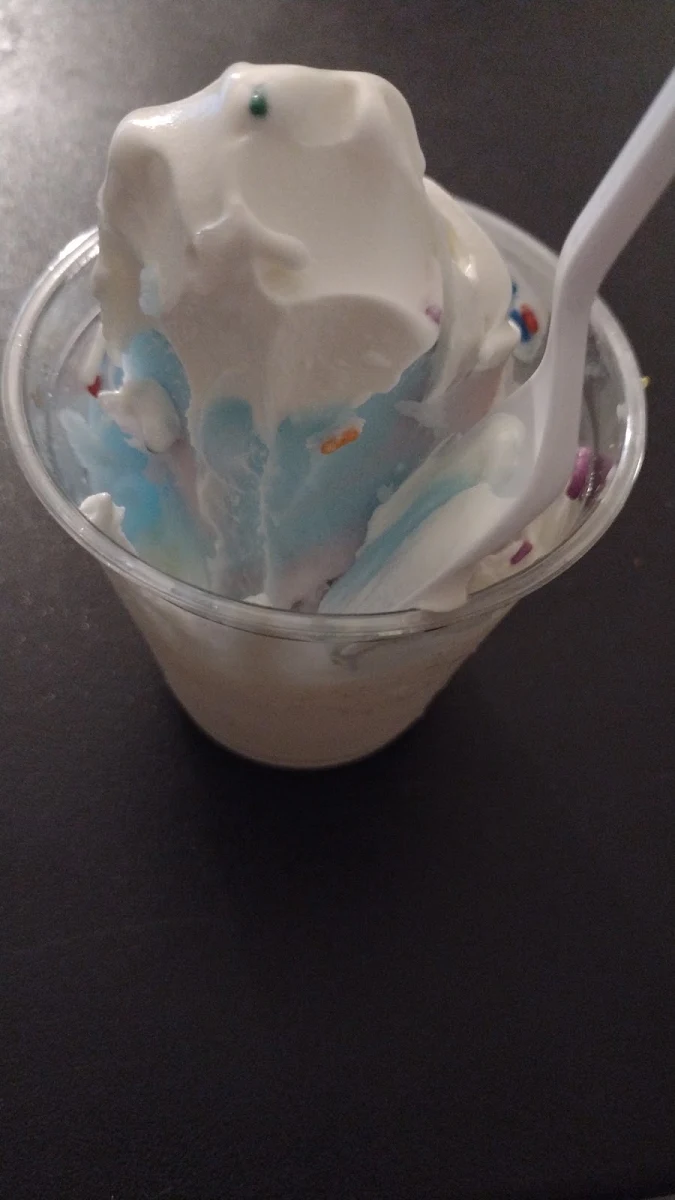 Cotton Candy and Vanilla Ice Cream Gelato