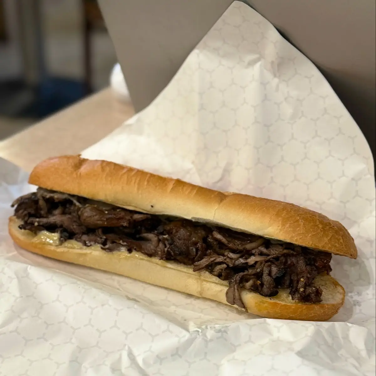 Espresso Dry Rub Cheesesteak Sandwich