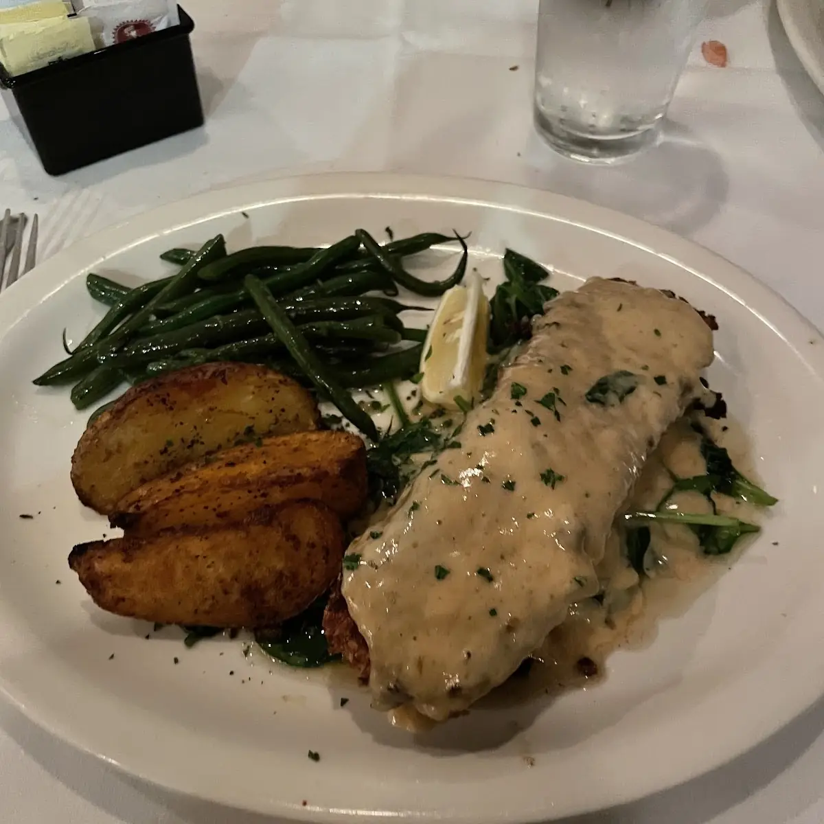Chicken Parmesan with Green Beans