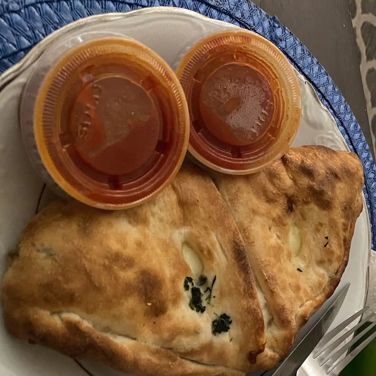 Spinach and Cheese Calzone
