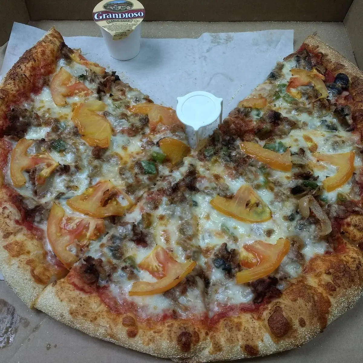 Vegetable & Goat Cheese Pizza