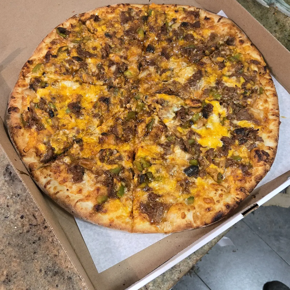 Cheesesteak Pizza