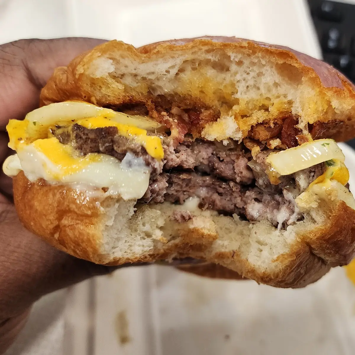 Double Bacon Jam Burger