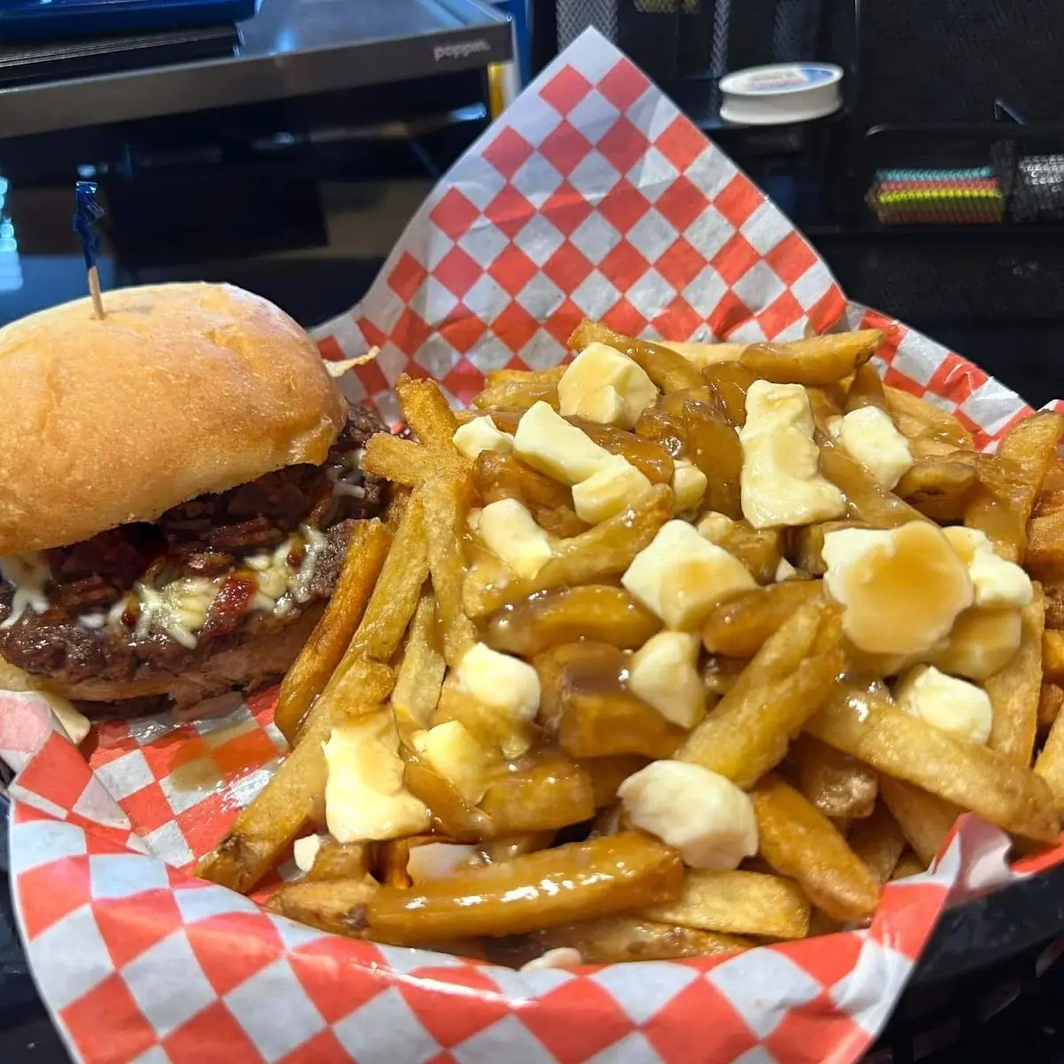 Bacon Cheese Burger Poutine