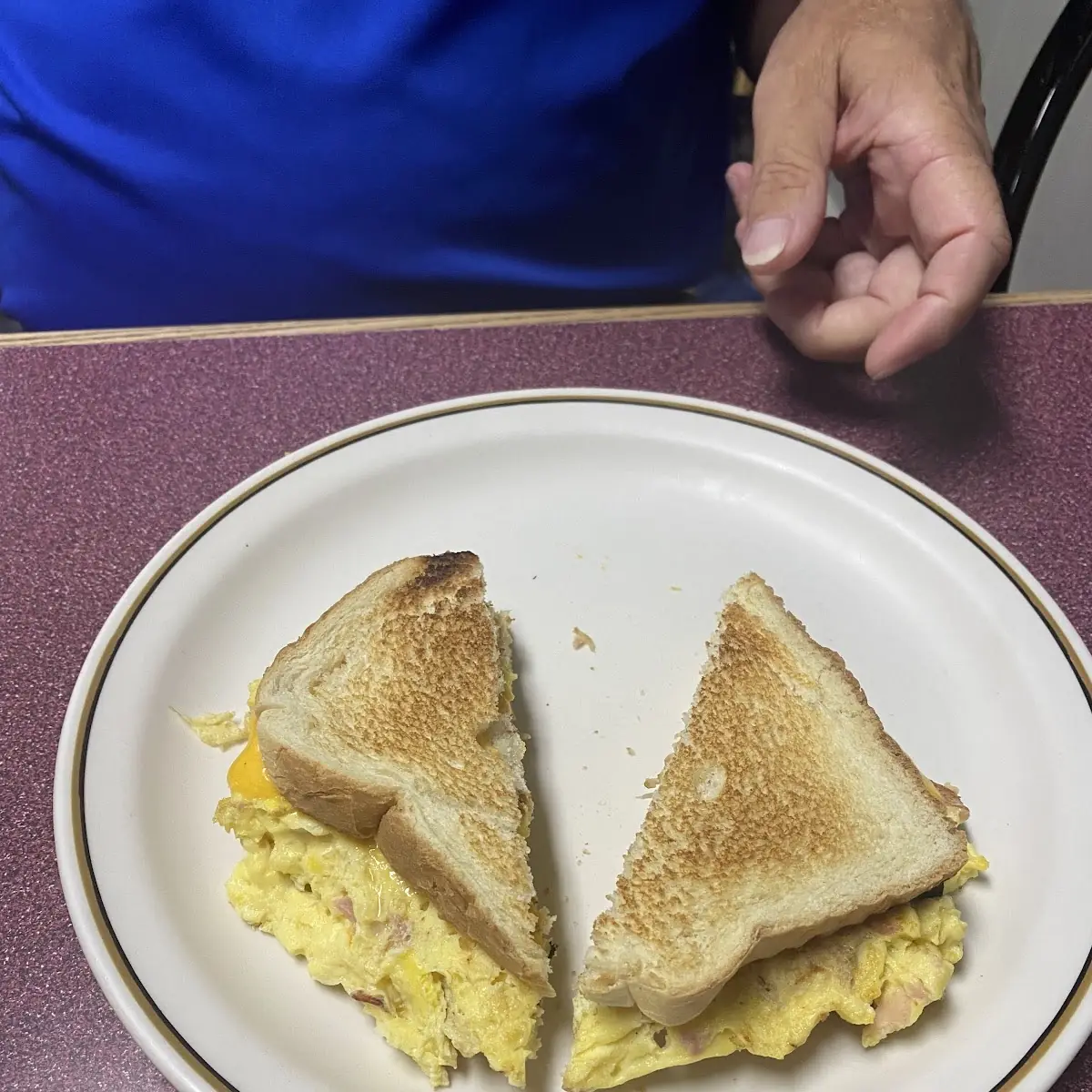 Ham Egg and Cheese Sandwich