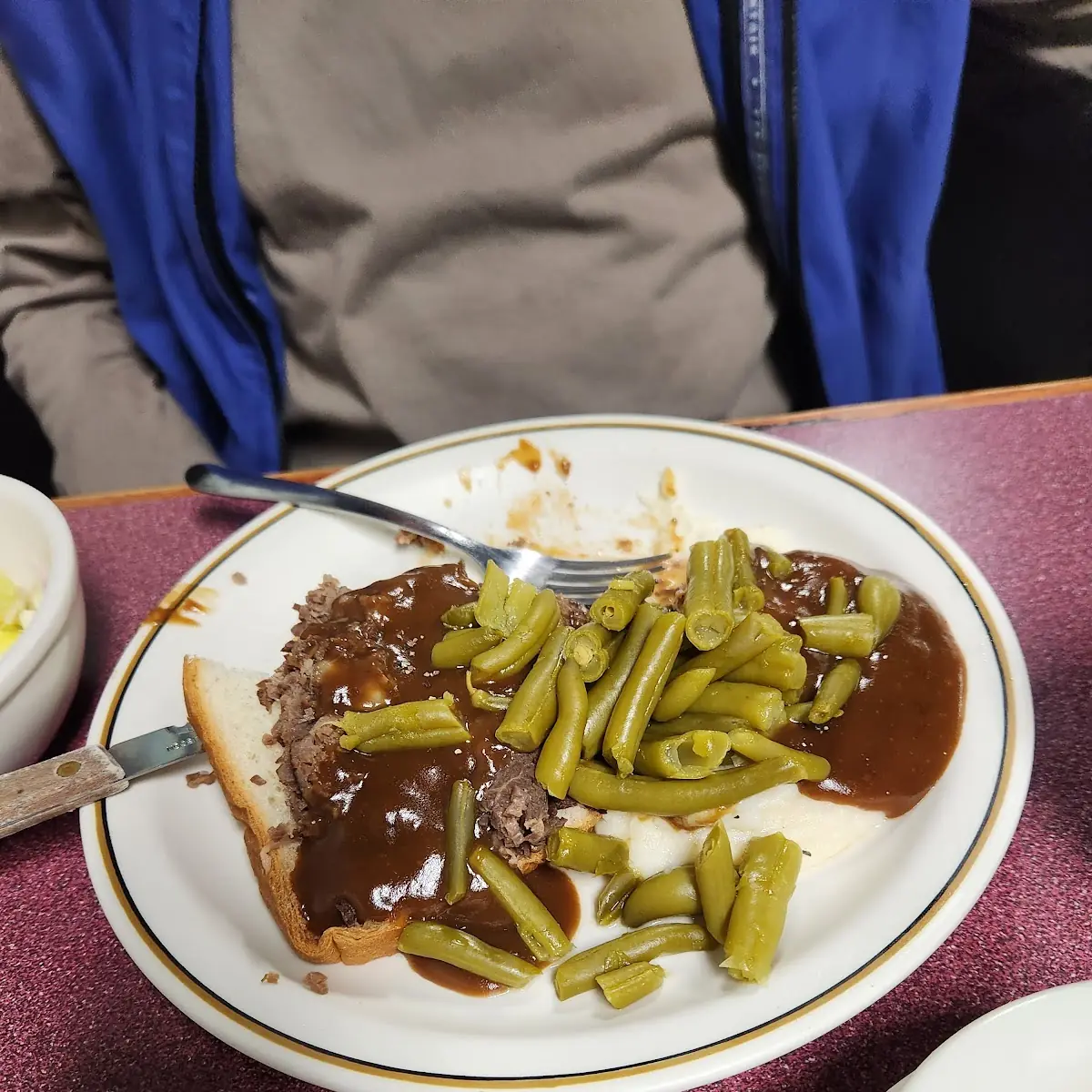 Open Faced Roast Beef Sandwich