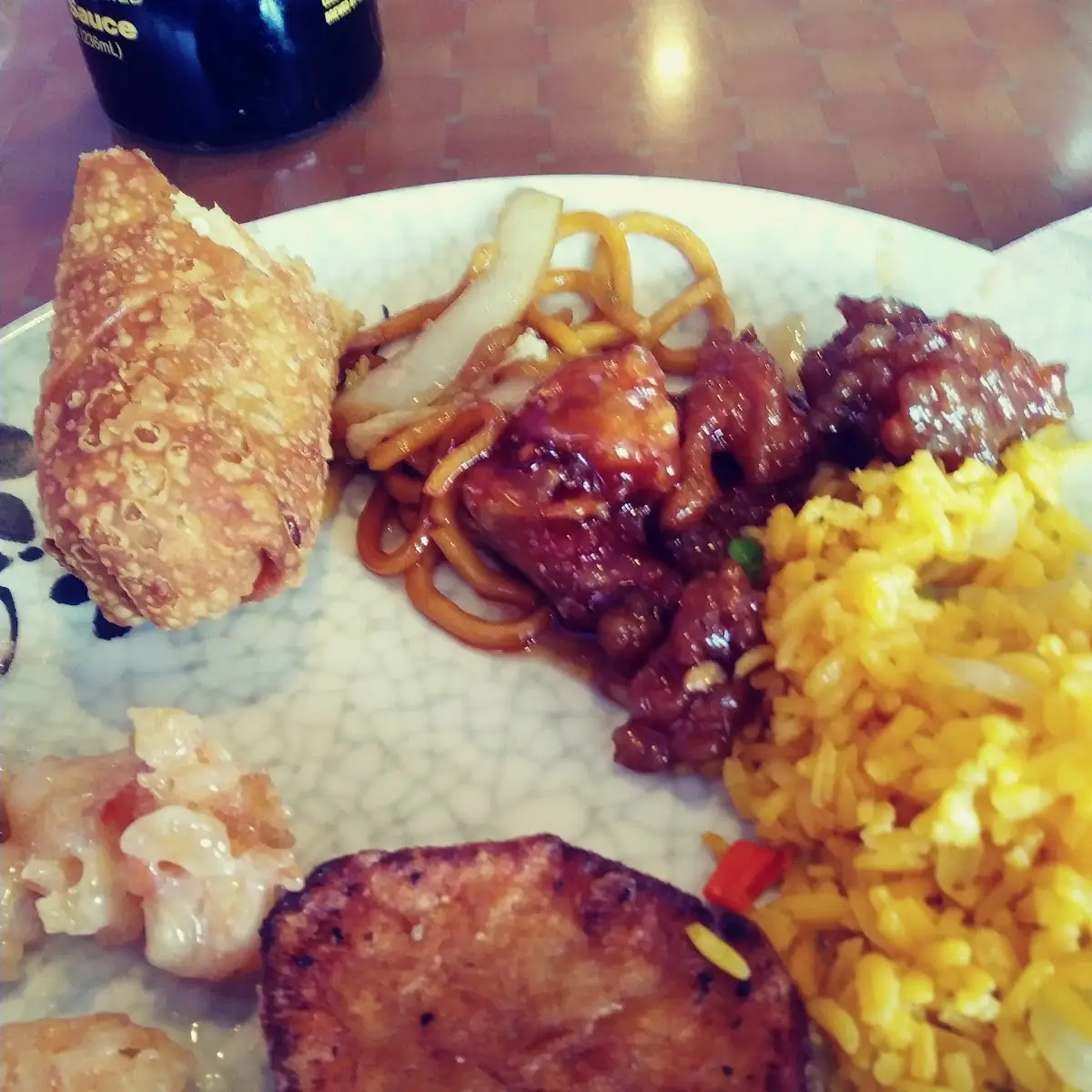 Fried Rice and Egg Rolls