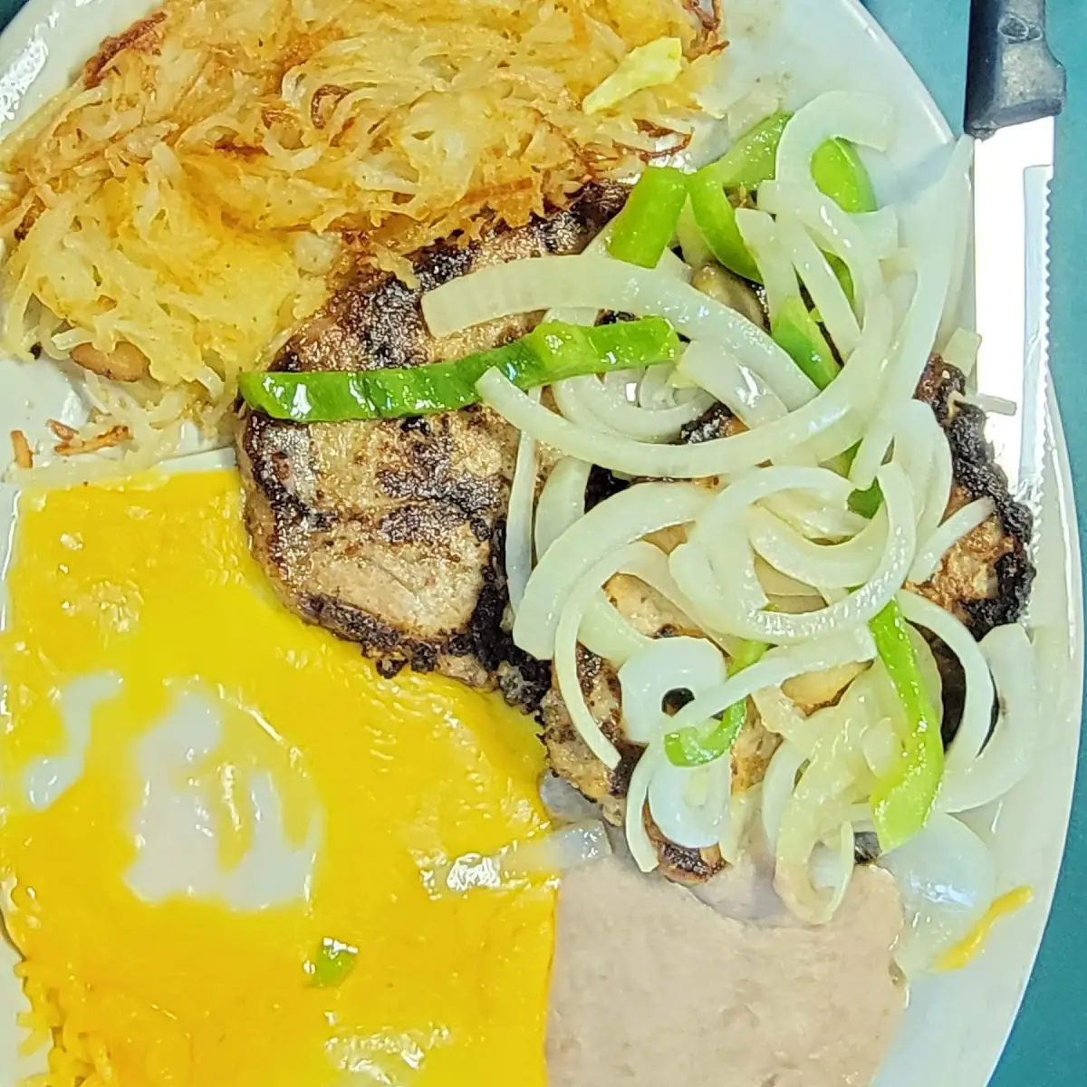 Pork Chops with Eggs