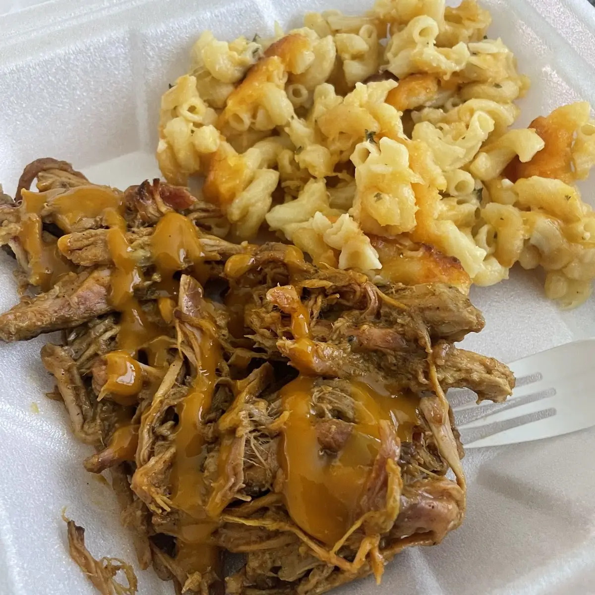 Pulled Pork with Mac & Cheese
