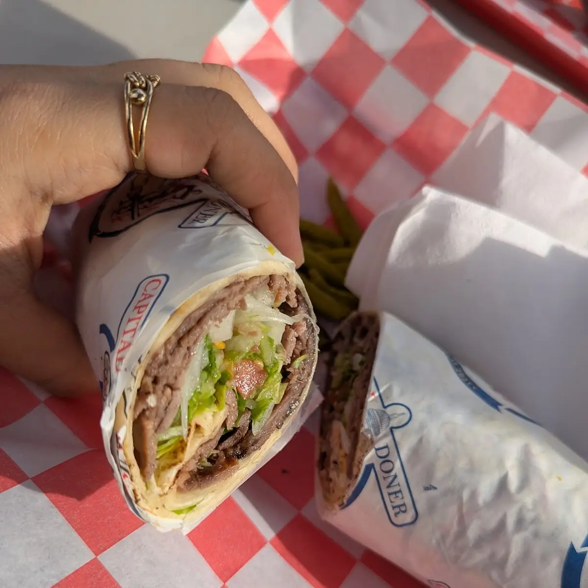 Gyro with Fresh Vegetables