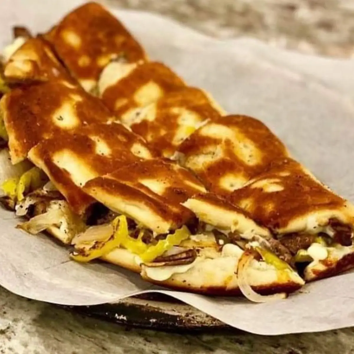 Philly Cheesesteak Calzone
