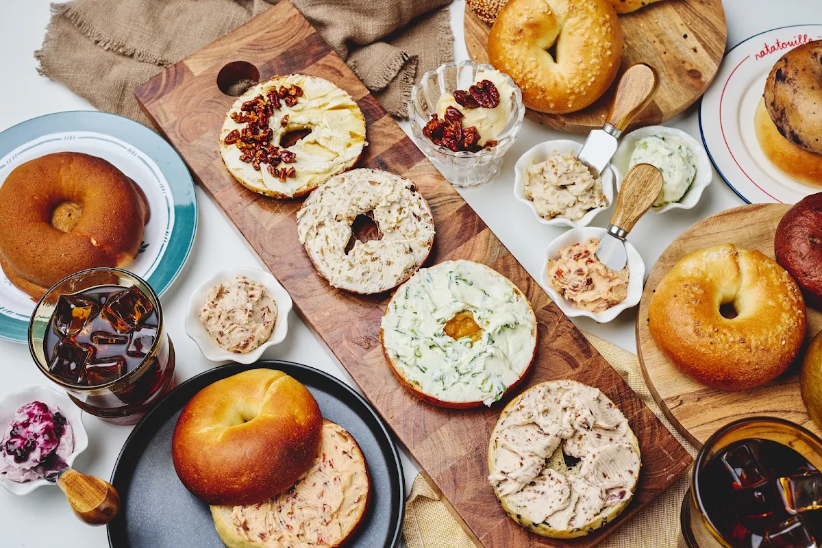 Potato Cheese Bacon Bagel