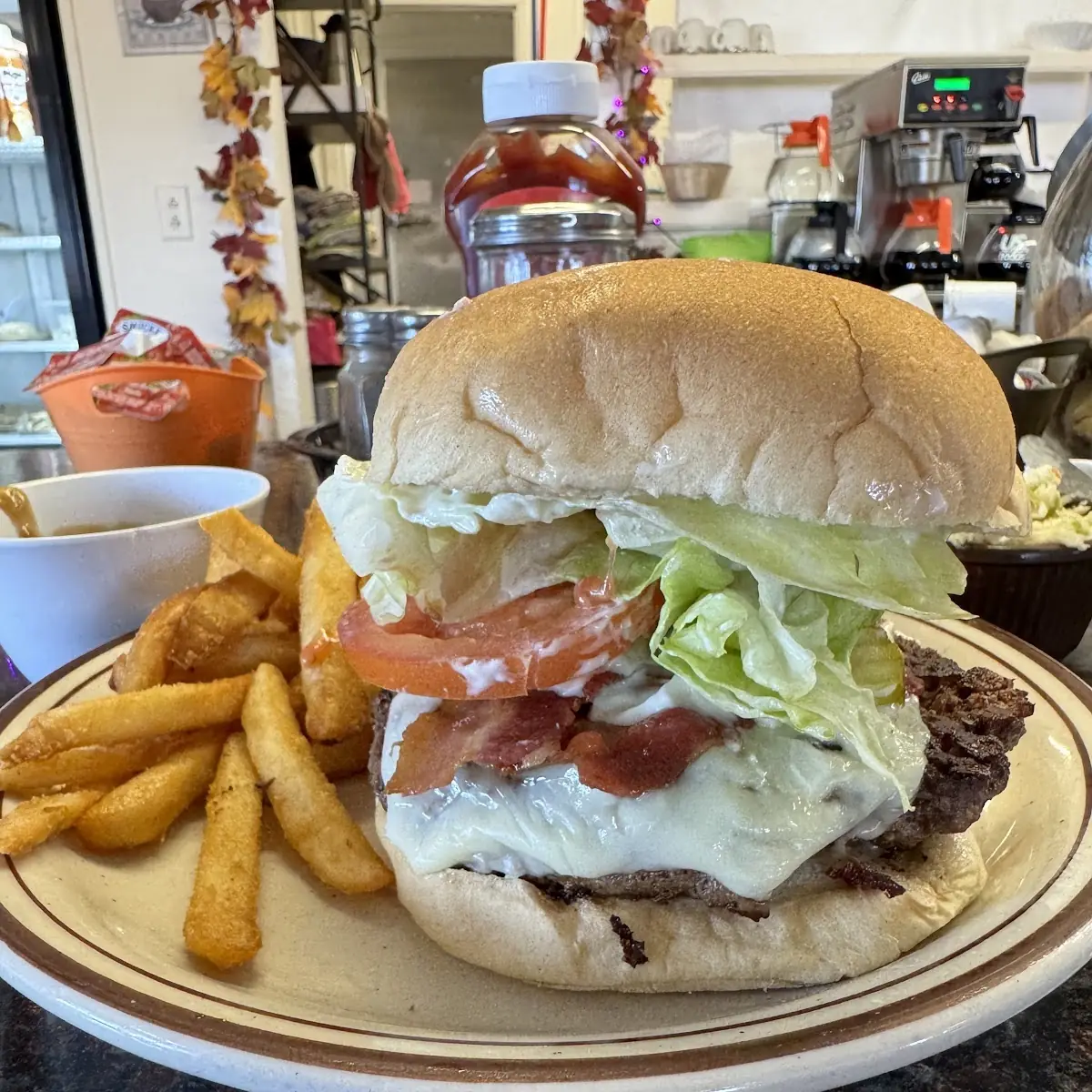 Bacon Cheeseburger with Fries