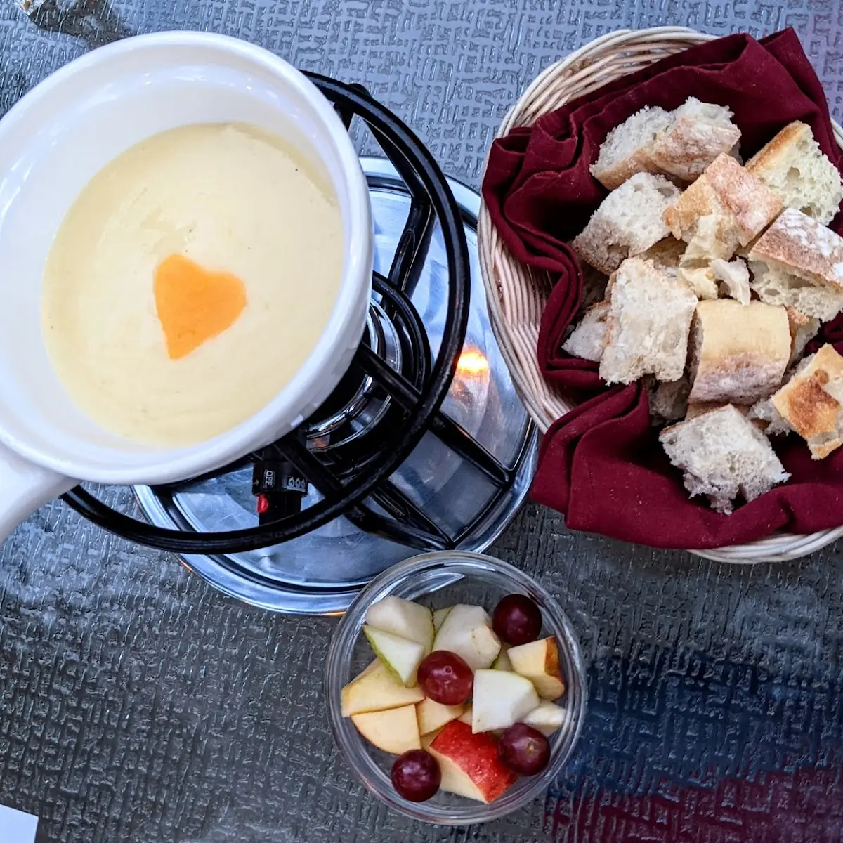 Alpine Cheese Fondue for Two