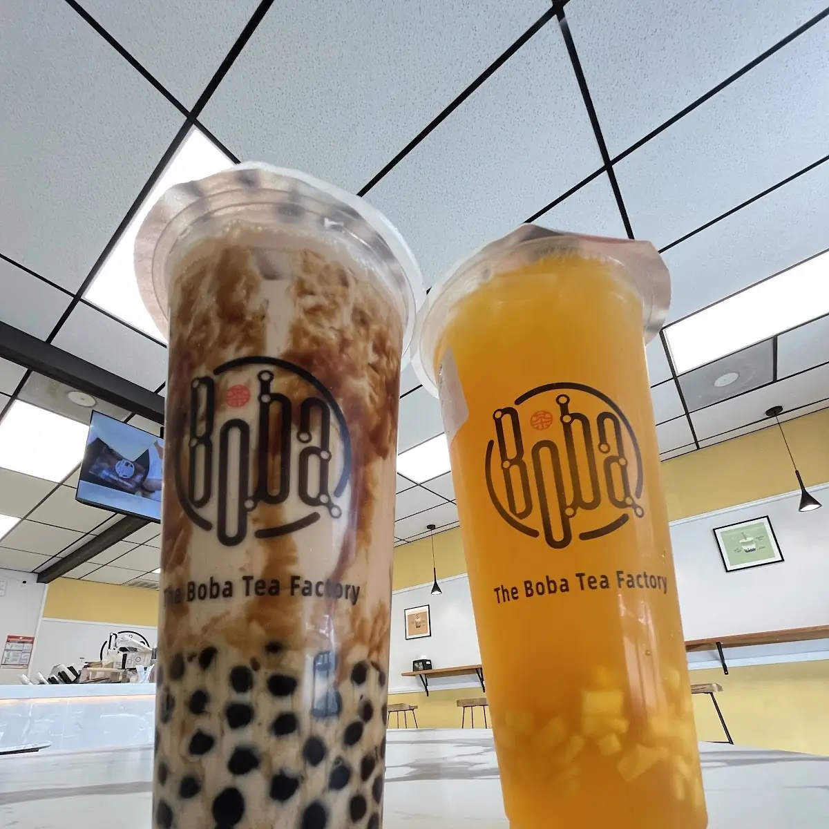 Boba Tea with Cheese Foam