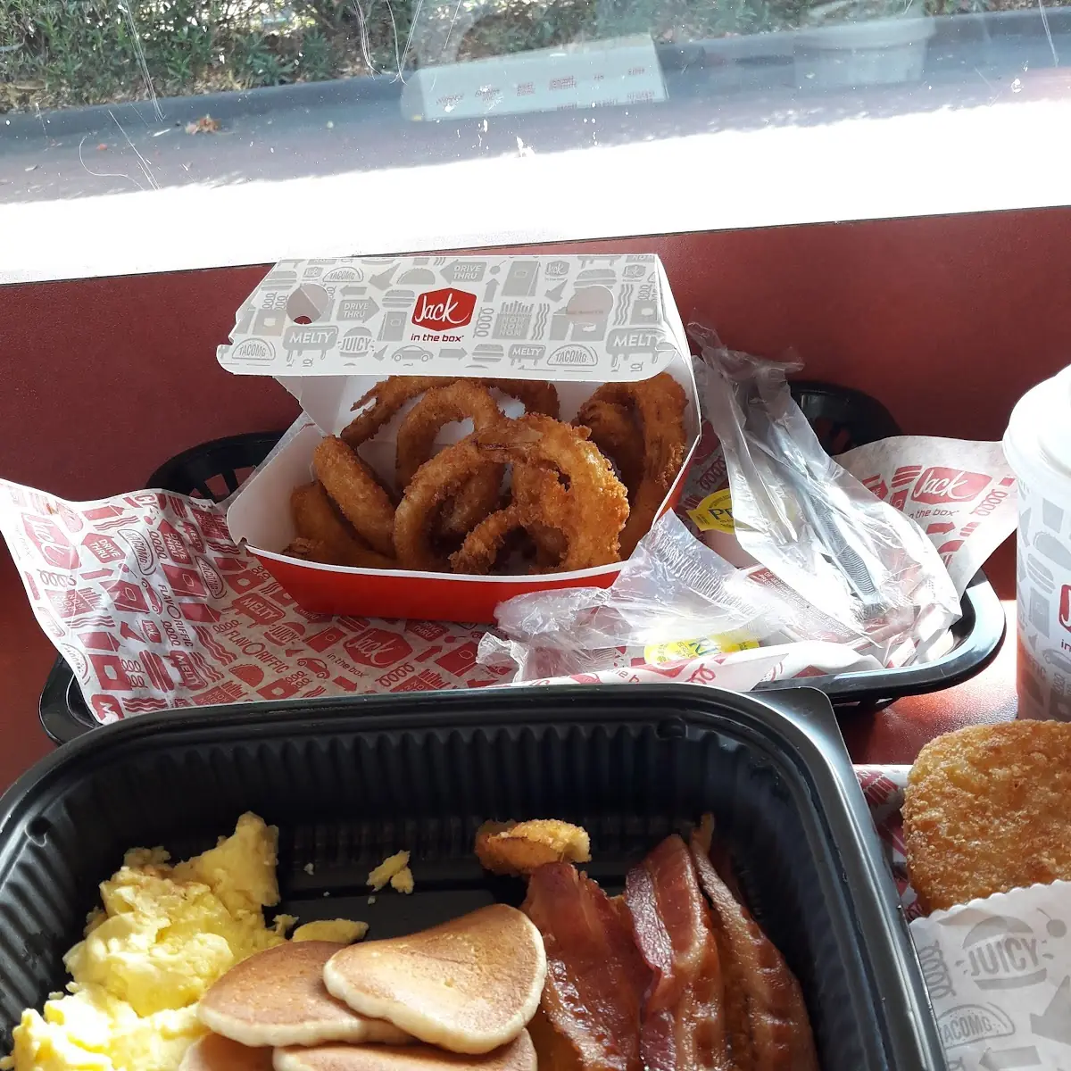 Breakfast Platter and Onions Rings
