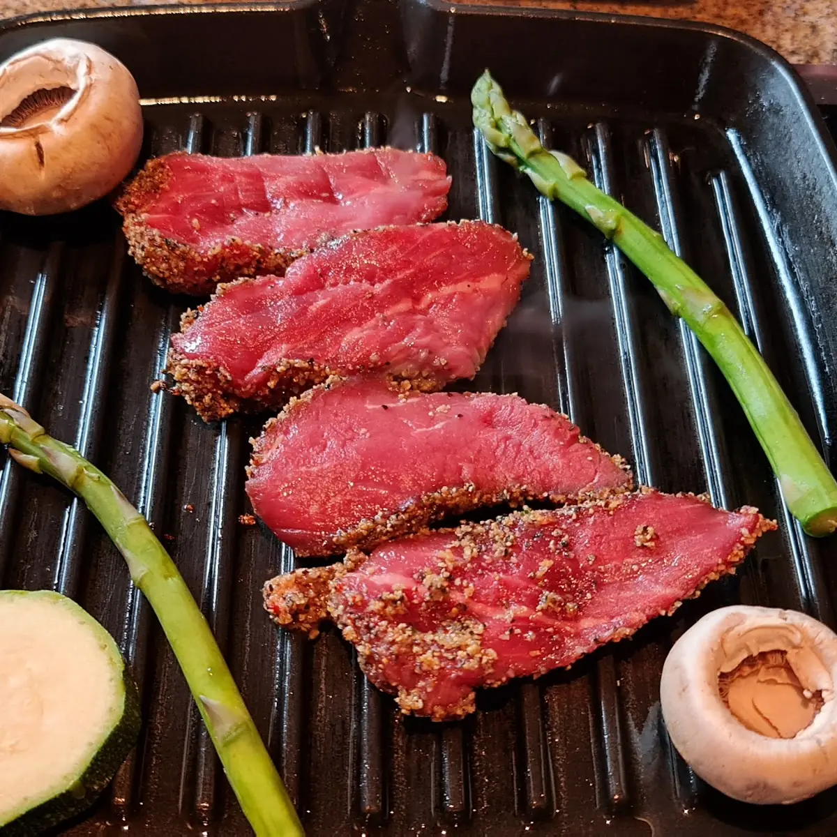 Garlic Steak and Vegetables