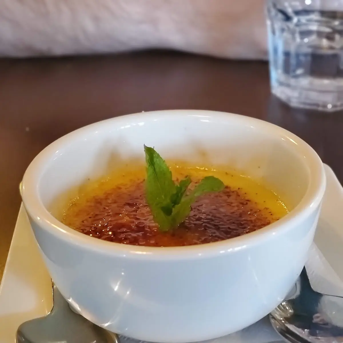 Mint Crème Brulee