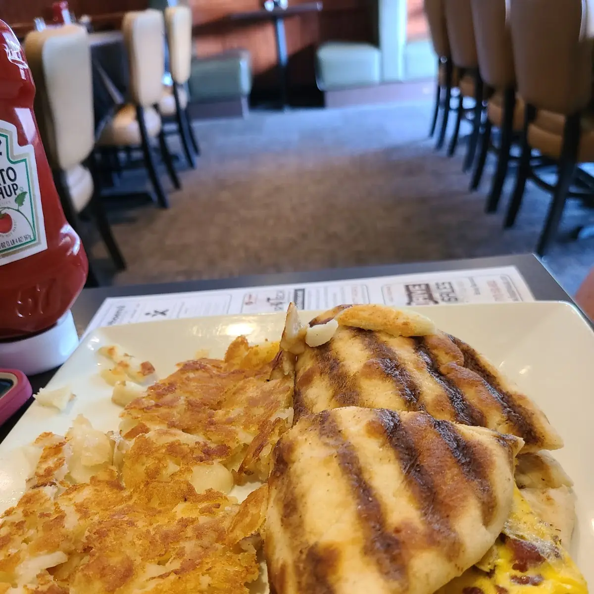 Breakfast Panini with Home Fries