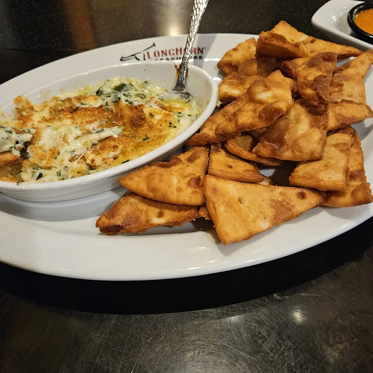 Parmesan Crusted Spinach Dip