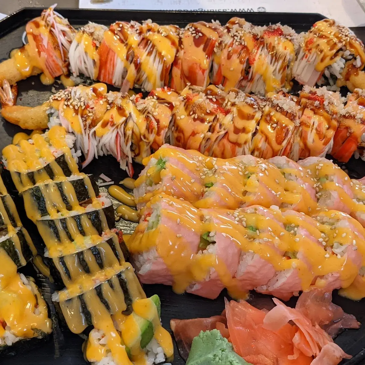 Boston Roll Pink Lady Roll Dragon Roll