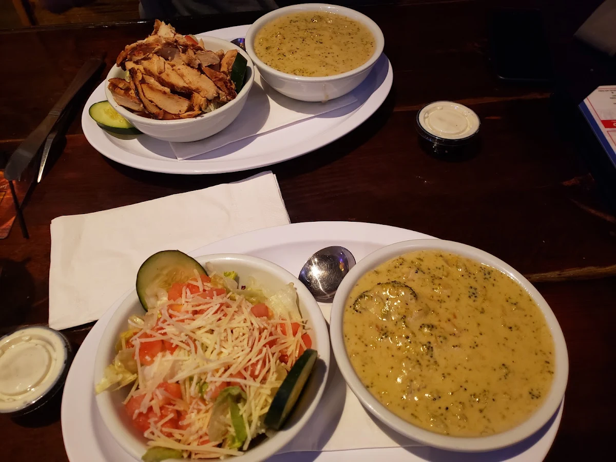 Broccoli Cheddar Soup with House Salad