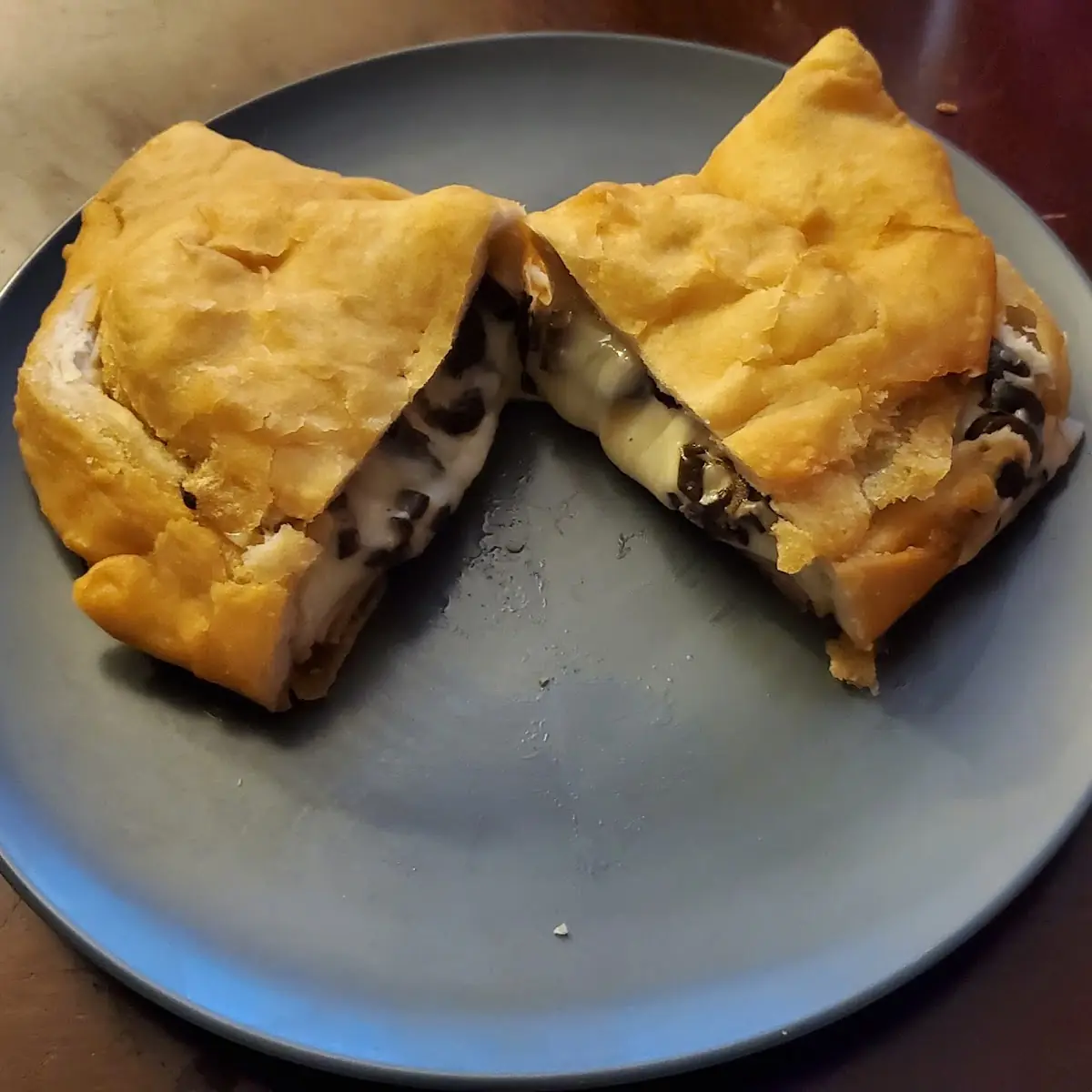 Cheese and Black Olive Pizza Pocket