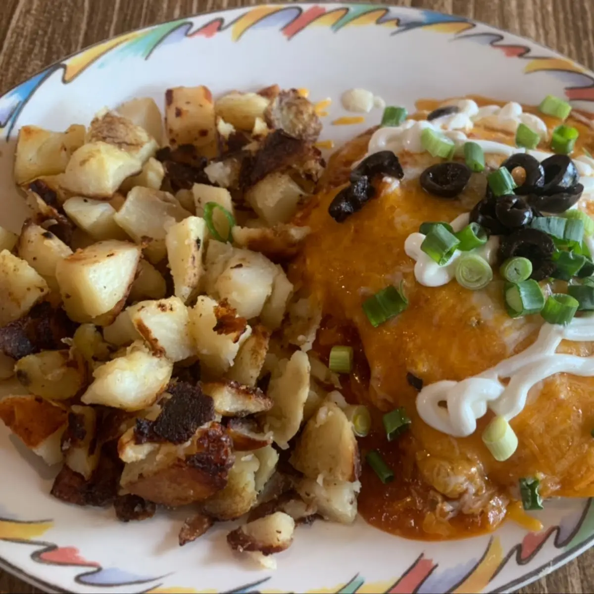 Veggie Omelet with Potatoes