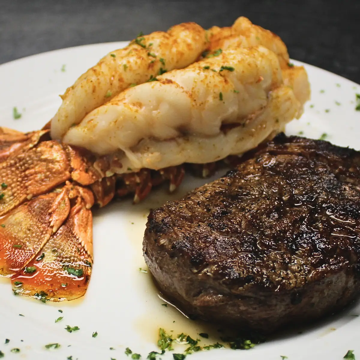 Filet Mignon and Lobster Tail