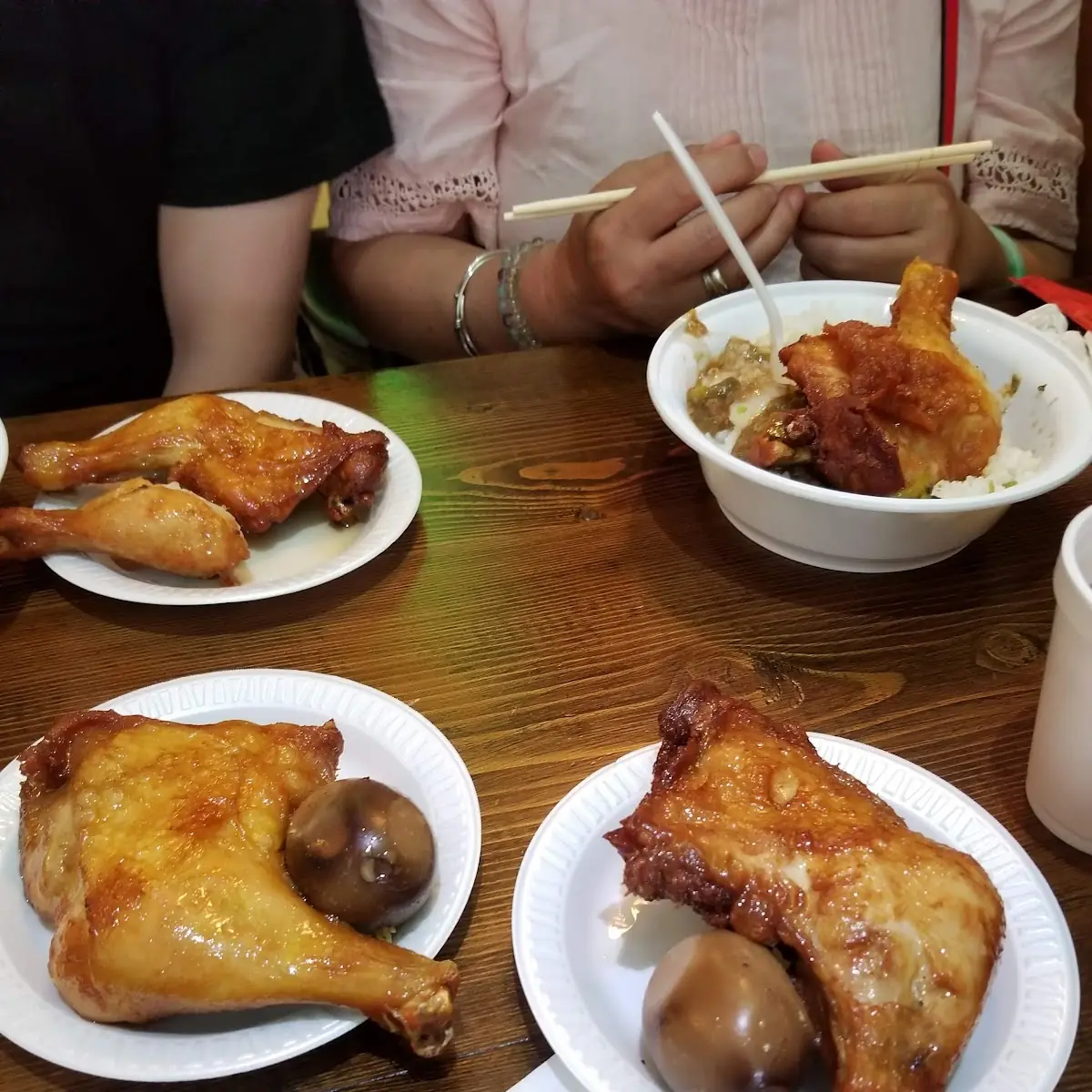 Fired Chicken Leg with Egg